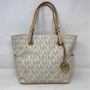 Pre-Owned MICHAEL by Michael Kors White Canvas Handbag