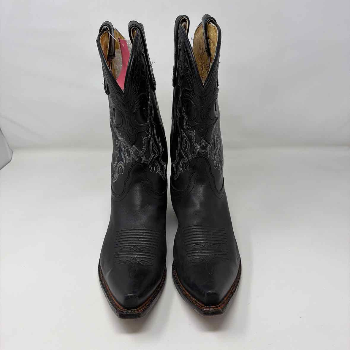 Pre-Owned Shoe Size 7 Tony Lama Black/White Boots