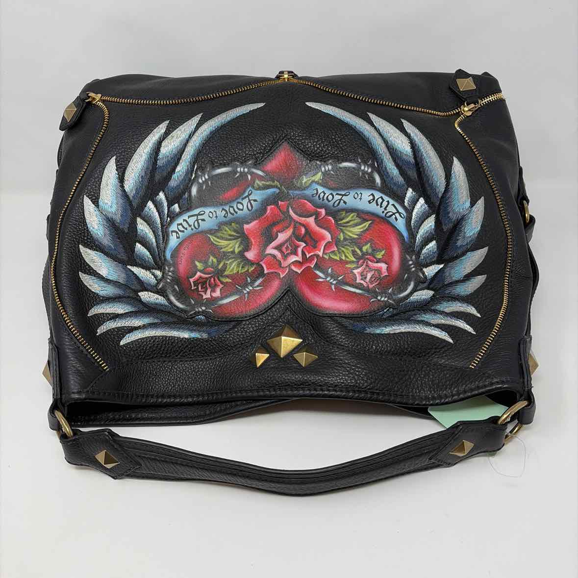 Pre-Owned Isabella Fiore Black Multi Leather Handbag