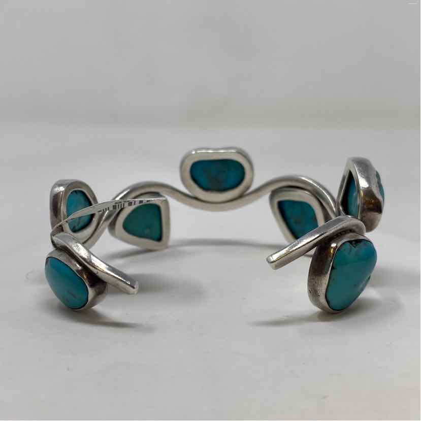 Pre-Owned Charles Albert Turquoise Sterling Bracelet