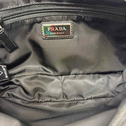 Pre-Owned Prada Black Nylon Designer Handbag