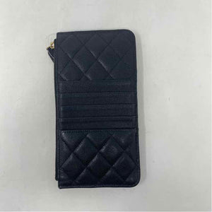 Pre-Owned Chanel Black Leather Designer Wallet