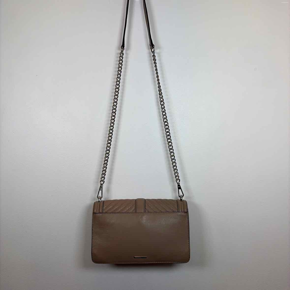 Pre-Owned Rebecca Minkoff Taupe Leather Handbag
