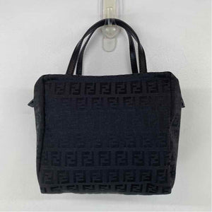 Pre-Owned Fendi Black Canvas Designer Handbag