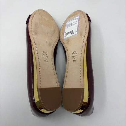 Pre-Owned Shoe Size 9 Tory Burch Burgundy Flats