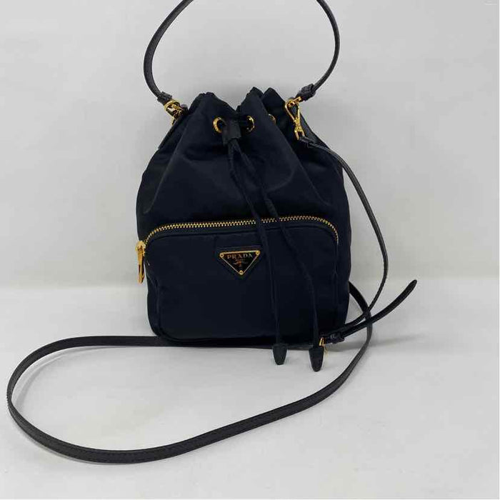 Pre-Owned Prada Black Nylon Designer Handbag