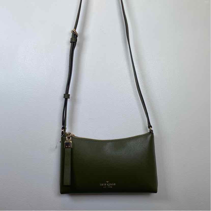 Pre-Owned Kate Spade Olive Leather Handbag