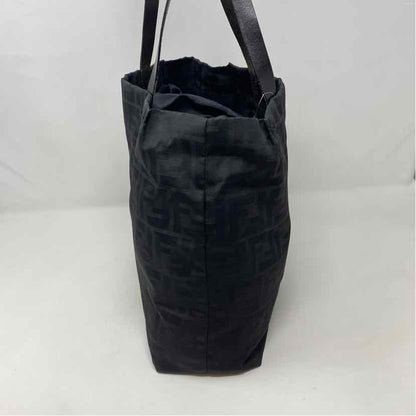 Pre-Owned Fendi Black Nylon Designer Handbag