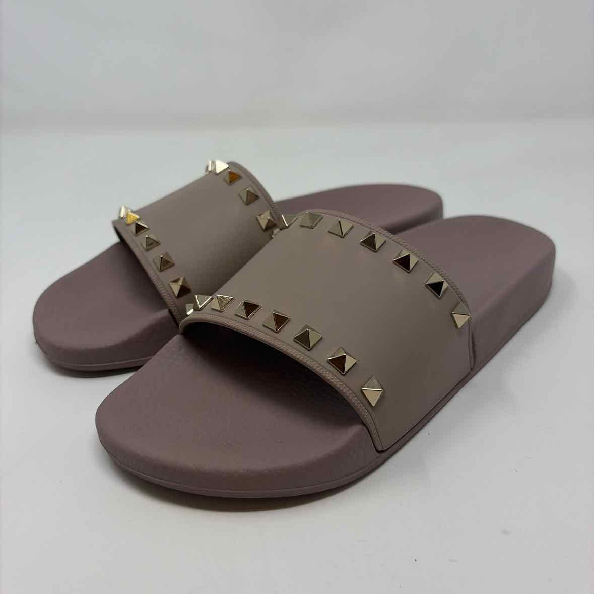 Pre-Owned Shoe Size 9.5 Valentino Taupe Designer Shoes