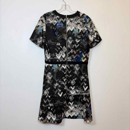Pre-Owned Size 3/S Sandro Black Multi Casual Dress