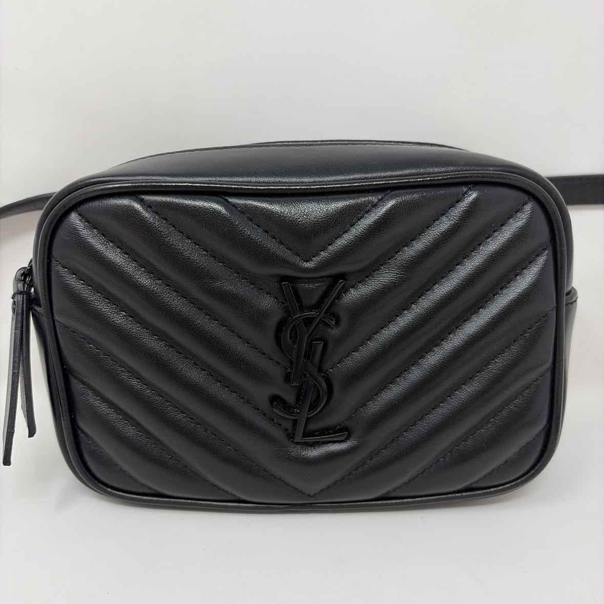 Pre-Owned Saint Laurent Black Leather Designer Handbag