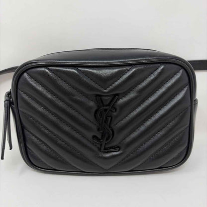 Pre-Owned Saint Laurent Black Leather Designer Handbag