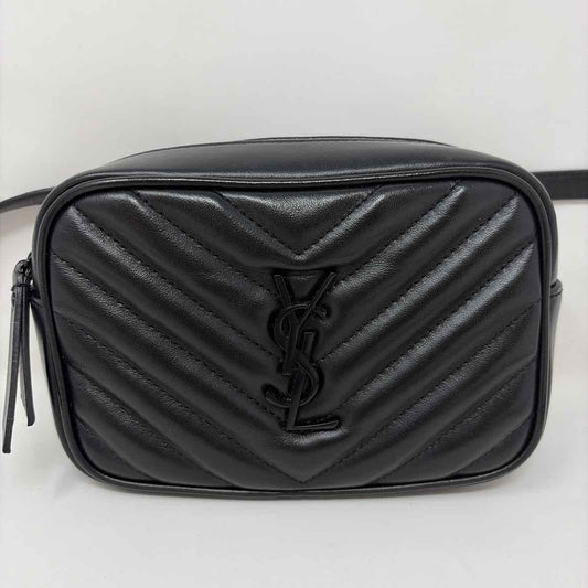 Pre-Owned Saint Laurent Black Leather Designer Handbag