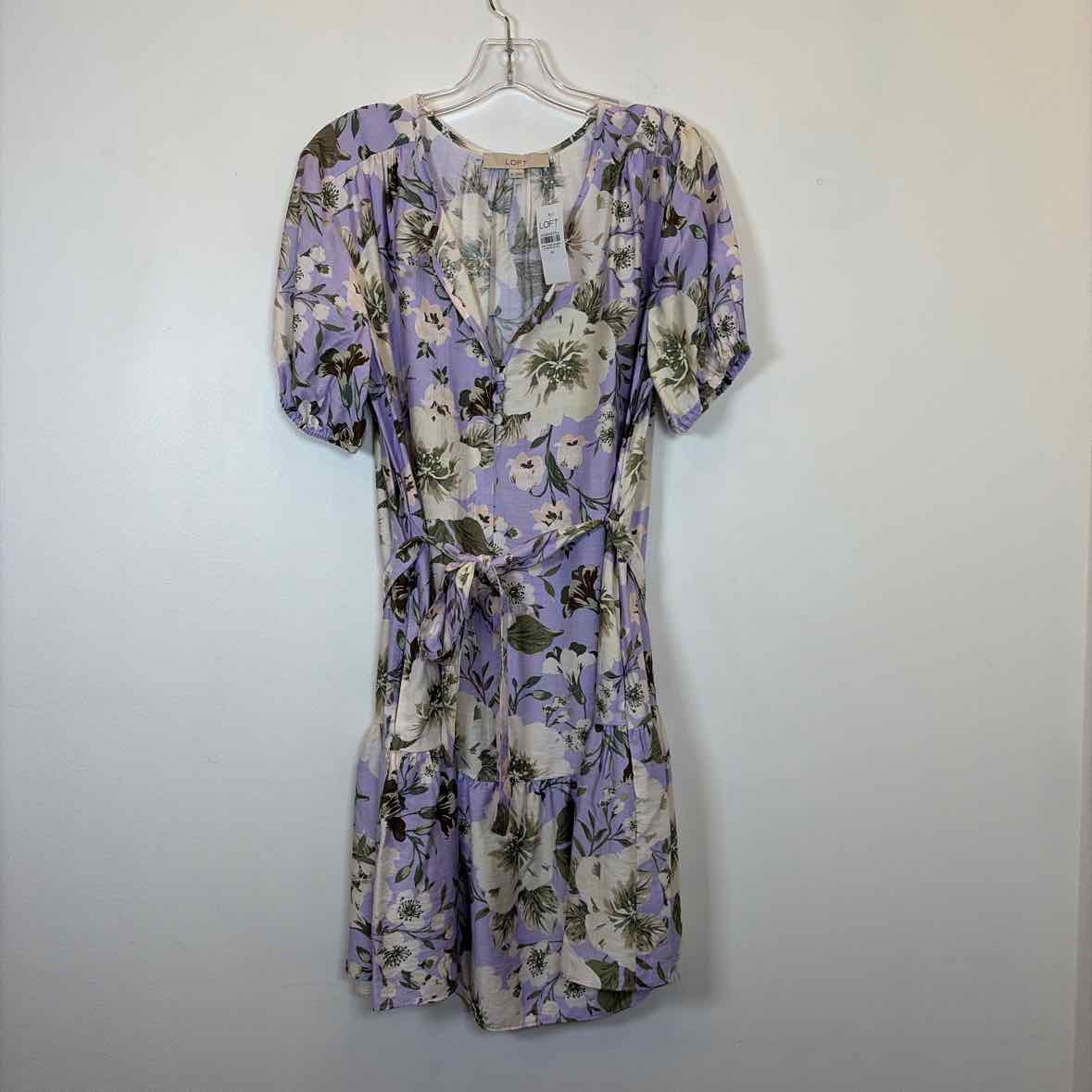 Pre-Owned Size M LOFT Purple Casual Dress