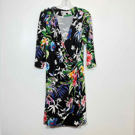 Pre-Owned Size L Tommy Bahama Black Multi Casual Dress