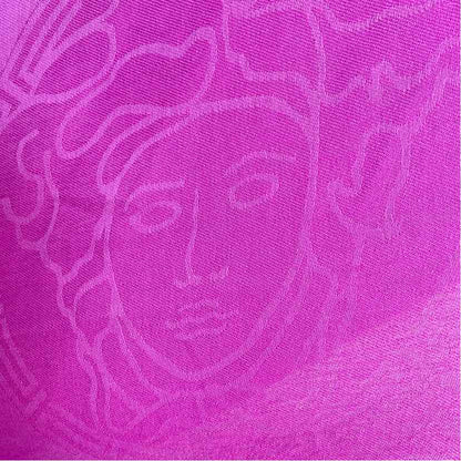 Pre-Owned Versace Magenta Viscose Designer Scarf