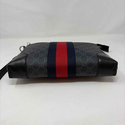 Pre-Owned Gucci Black Canvas Designer Handbag