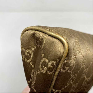 Pre-Owned Gucci Gold Nylon Designer Handbag