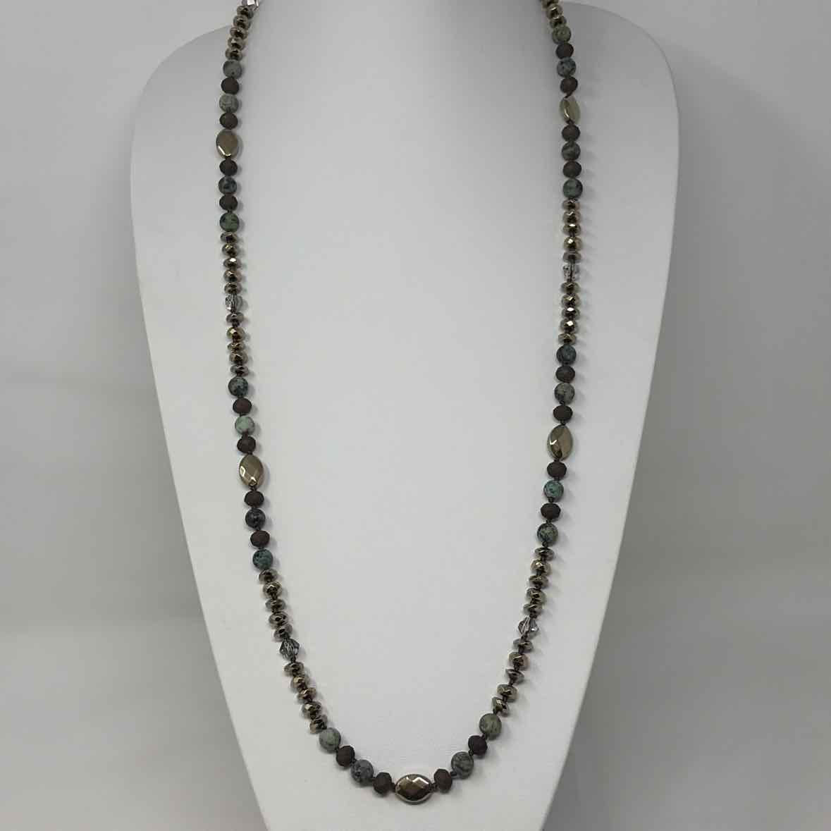 Pre-Owned Boutique Turq Multi Beaded Necklace