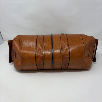 Pre-Owned Chloe Cognac Leather Designer Handbag