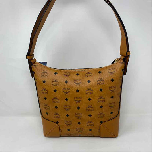 Pre-Owned MCM Cognac Leather Designer Handbag