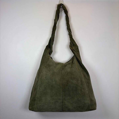 Pre-Owned TOPSHOP Green Suede Handbag