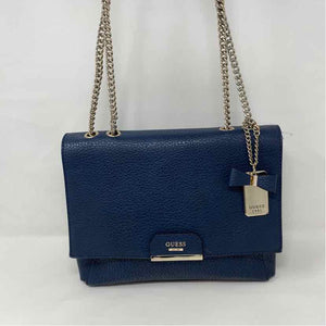 Pre-Owned Guess Navy Leather Handbag