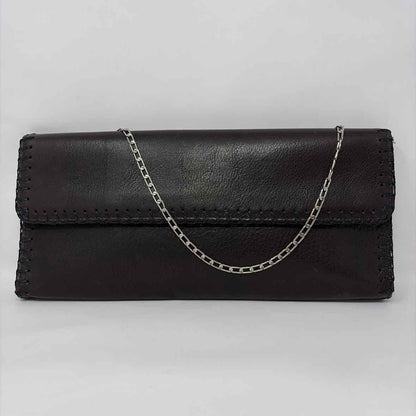 Pre-Owned Carlos Falchi Brown Leather Handbag
