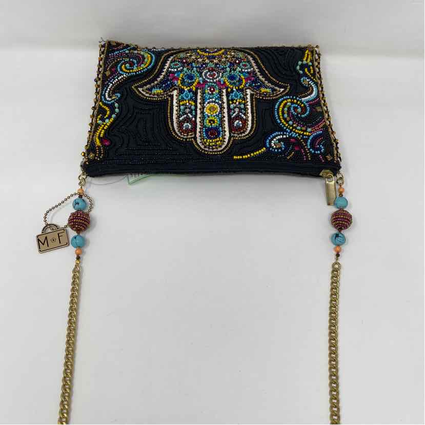 Pre-Owned Mary Frances Black Multi Beaded Handbag