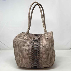 Pre-Owned Made in Italy Snake Print Leather Handbag