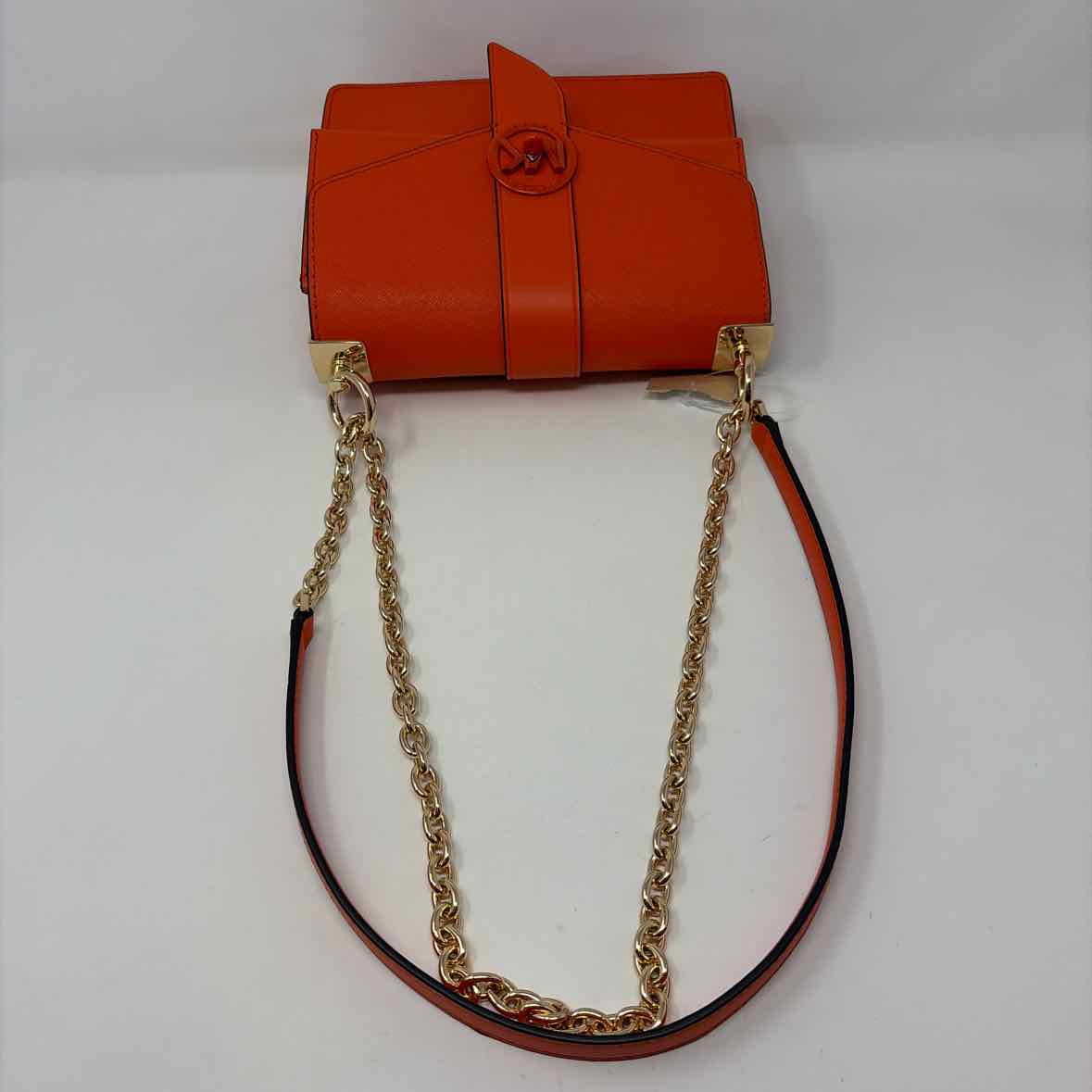 Pre-Owned Michael Kors Orange Coated Canvas Handbag
