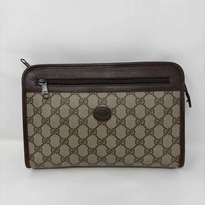 Pre-Owned Gucci Brown Leather Designer Handbag