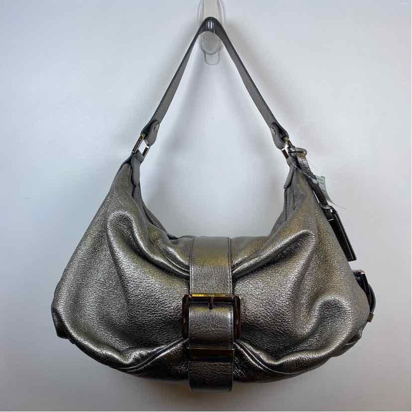 Pre-Owned Michael Kors Silver Leather Handbag