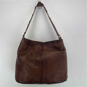 Pre-Owned Lattico Brown Leather Handbag