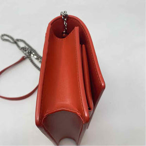 Pre-Owned Saint Laurent Orange Leather Designer Handbag