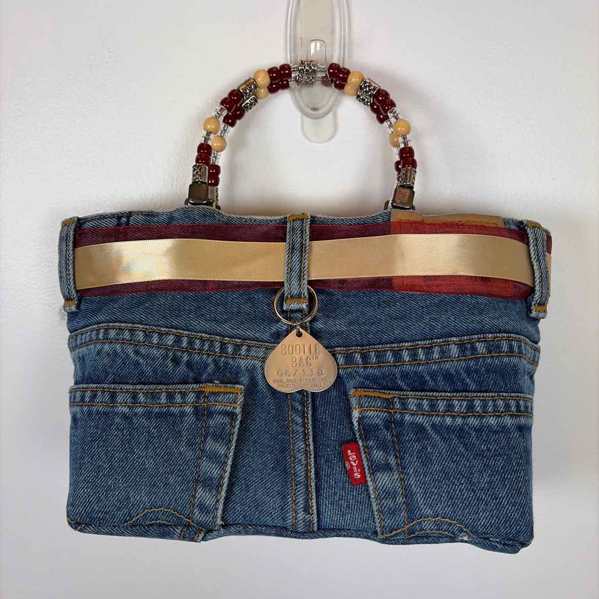 Pre-Owned Bootie Bags Denim Denim Handbag