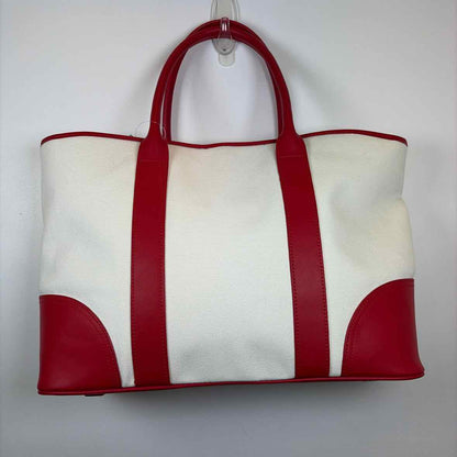 Pre-Owned Brooks Brothers Red Multi Fabric Handbag