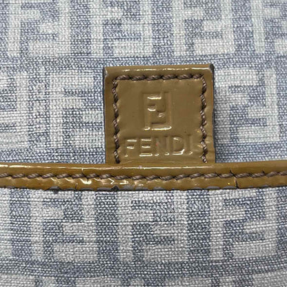 Pre-Owned Fendi Blue Canvas Designer Handbag