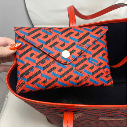 Pre-Owned Versace Multi Leather Designer Handbag