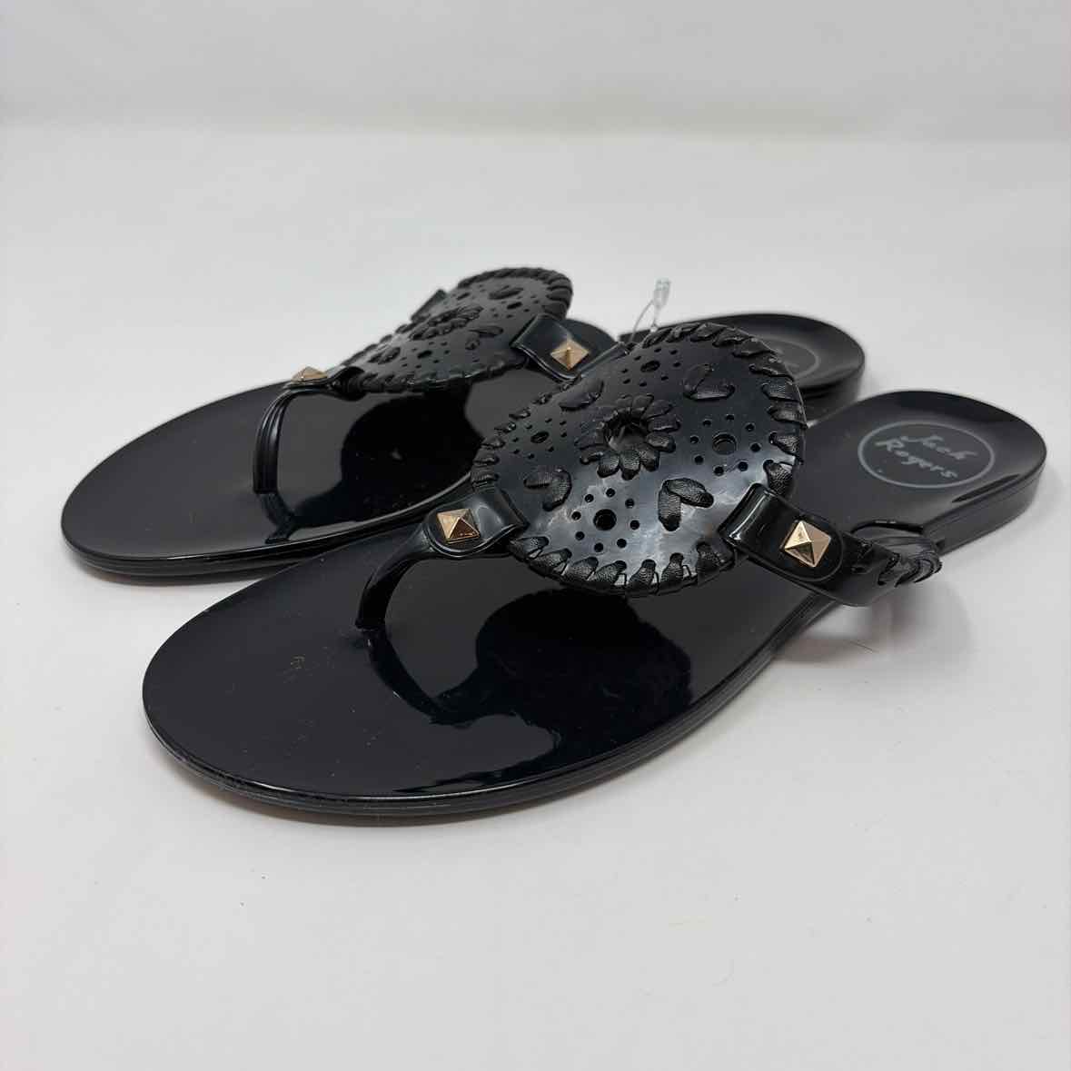 Pre-Owned Shoe Size 6 Jack Rogers Black Sandals
