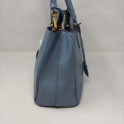 Pre-Owned Prada Light Blue Leather Designer Handbag