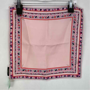 Pre-Owned Emilio Pucci Pink Multi Silk Designer Scarf