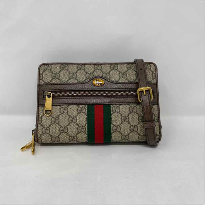 Pre-Owned Gucci Monogram Canvas Designer Handbag