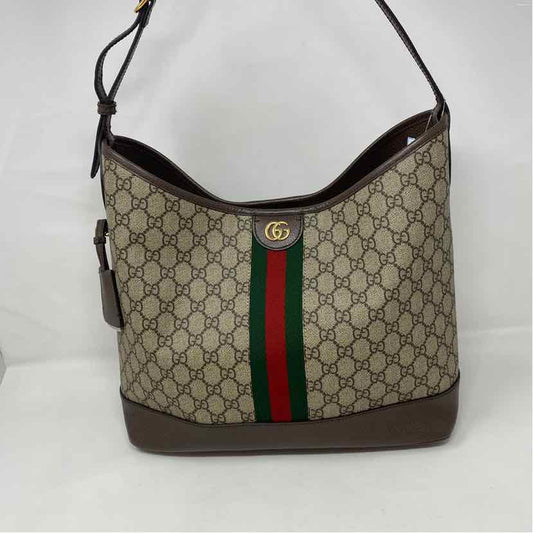 Pre-Owned Gucci Monogram Canvas Designer Handbag