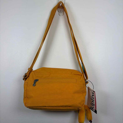 Pre-Owned Kipling Mustard Nylon Handbag