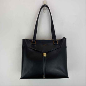 Pre-Owned Calvin Klein Black Leather Handbag