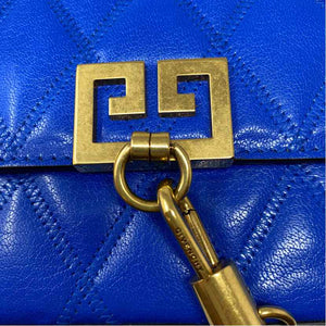 Pre-Owned Givenchy Blue Leather Designer Handbag