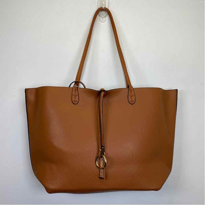 Boutique Cognac/Taupe faux leather Handbag