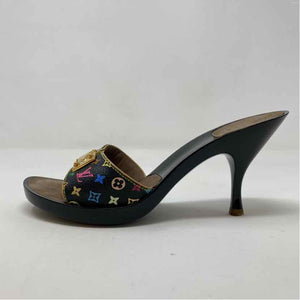 Pre-Owned Louis Vuitton Monogram Leather Shoe Size 8 Designer Shoes