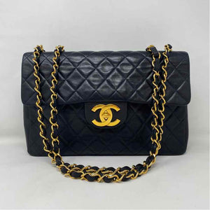 Pre-Owned Chanel Black Leather Designer Handbag